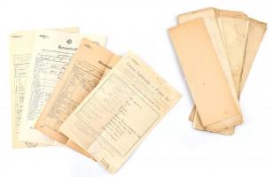 cca 1935-1945 30 db anyakönyvi kivonat