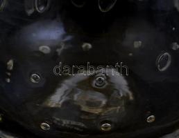 Seguso jelzéssel buborékos üveg váza, kis kopásnyomokkal, m: 12,5 cm