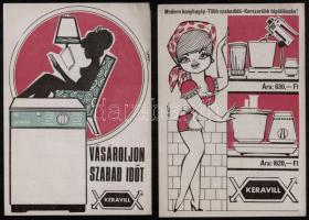6 db villamosplakát, reklám nyomtatvány