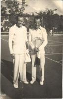 Asbóth József magyar teniszbajnok, teniszedző, egyetlen Grand Slam győztes magyar férfi, örökös bajnok / Hungarian tennis player. photo (EK)