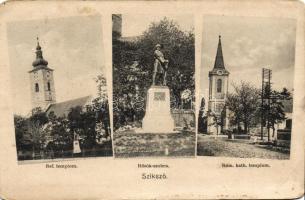 Szikszó katonai emlékművel