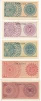 Indonézia 1964. 1S-50S (5xklf) T:I
Indonesia 1964. 1 Sen - 50 Sen (5xdiff) C:UNC