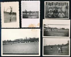 cca 1940 6 db futball mérközésen készült fotó / football photos 6x9 cm