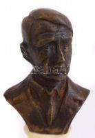 Hitler, Rommel, stb., 3 db bronz szobor, m: kb. 10 cm
