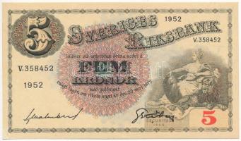 Svédország 1952. 5K T:I- Sweden 1952. 5 Kronor C:AU Krause P#33