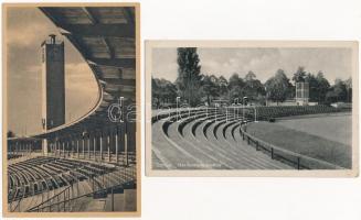 6 db VEGYES sport motívum képeslap: német  stadionok / 6 mixed sport motive postcards: German stadiu...