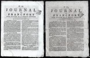 1804 Journal de Francofort. Avec Privilege de sa Majesté Impériale 10 száma (Nr. 265.,266., 267.,334...