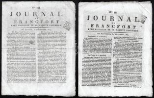 1804 Journal de Francofort. Avec Privilege de sa Majesté Impériale 10 száma (Nr. 265.,266., 267.,334...
