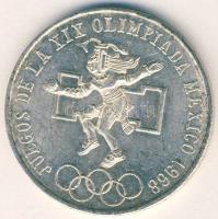 Mexikó 1968. 25P Ag "Olimpia" I.típus T:2/3