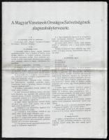 cca 1900 A Magyar Vasutasok Országos Szövetségének alapszabálytervezete. Bp., Molnárok Lapja-ny., 9 p.