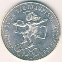 Mexikó 1968. 25P Ag "Olimpia" II.típus T:2/3 pici ph
