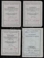 cca 1954-75 össz. 6 db OTP nyereménybetétkönyv, bejegyzésekkel