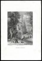 cca 1860-1870 8 db vegyes, nagyrészt német, osztrák településeket ábrázoló acélmetszet, közte foltos...