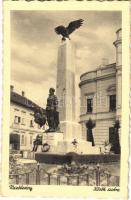1942 Mohács, Hősök szobra, emlékmű. Hangya Szövetkezet kiadása