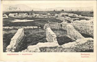 1909 Budapest III. Aquincum, amfiteátrum. Divald Károly műintézete (EK)