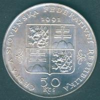 Csehszlovákia 1991. 50K Ag "Mariankse Lazne" T:1/2+
