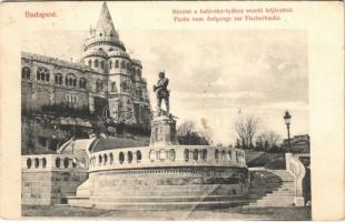 1907 Budapest I. Halászbástyához vezető feljárat. Divald Károly 849-1907. (EK)