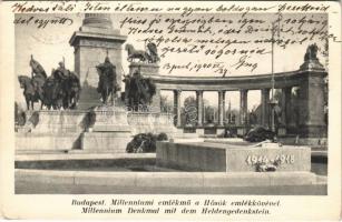 1940 Budapest XIV. Millenniumi emlékmű (Hősök tere) a Hősök emlékkövével (EK)