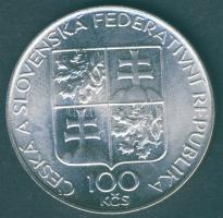 Csehszlovákia 1993. 100K Ag "Brevnov kolostor" T:1