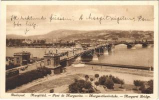 1931 Budapest, Margit híd, villamos (EK)