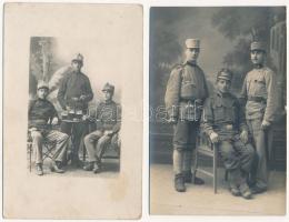 8 db I. világháborús katonai fotólap + 2 fotó