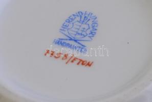 Herendi Eton mintás tálka. Kézzel festett, jelzett, hibátlan. d: 8 cm