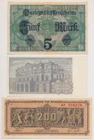 Vegyes: Görögország 1944. 200Dr + Mexikó 1982. 100P + Német Birodalom 1917. 5M + Olaszország 1969. 1...