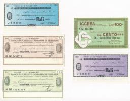Olaszország 1977. 5xklf váltó T:I Italy 1977. 5xdiff bill of exchange C:UNC