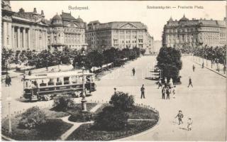 Budapest V. Szabadság tér, villamos