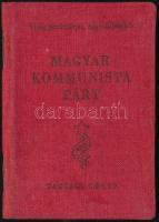 1948 Magyar Kommunista Párt tagsági könyve, Rákosi Mátyás pecsételt aláírásával