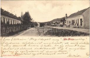 1903 Kismaros, Kis-Maros; utca, Picher János vendéglője (szakadások / small tears)