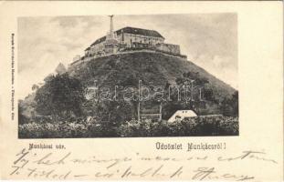 1904 Munkács, Mukacheve, Mukacevo; vár, hősi emlékmű / castle, military heroes monument