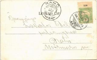 1904 Lipótvár, Újvároska, Leopoldov; vasútállomás, pályaudvar. Özv. Dobner Istvánné kiadása / railwa...