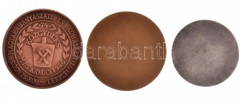 1968-1986. 3db-os bányász, kohász emlékérem tétel, közte 1986. "Országos Magyar Bányászati és K...