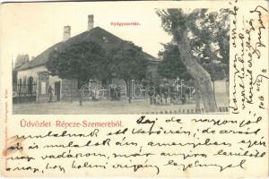 1906 Répceszemere, Répce-Szemere; gyógyszertár, lovaskocsi (EK)