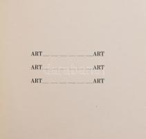 Hencze Tamás: Art. (Fluxus). (Bp., 1972. Szerző), 8 p. Tűzött, papírborítóban.20,5x21 cm