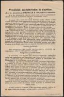 1920 Vitézitelek adományozása és alapítása, Bp., Erdély-Könyvnyomda, 4 p.