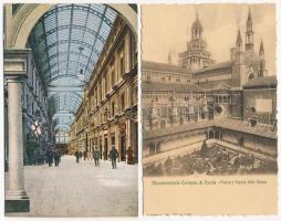 16 db régi olasz városképes lap jobbakkal