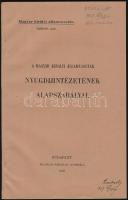1907 A Magyar Királyi Államvasutak Nyugdíjintézetének alapszabályai. Bp., 1907, Franklin, 56 p.