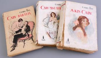 Pert, Camille: Cady-sorozat 3 kötete (A kis Cady, Cady mint asszony, Cady barátja), Bp., 1928, Nova. Kiadói papírkötés, viseltes állapotban.