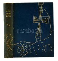 Alphonse Daudet: Lettres de mon moulin Illustrations de PIerre Gandon. Paris, 1937. Ferroud. Aranyozott egészbőr kötésben, kopásokkal litografált illusztrációkkal / In full leather binding