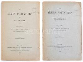 Armes portatives en Allemagne - Prusse - Systeme Mauser, Baviére - Systéme Werder. Paris, 1874-77. Berger Levrault Kiadói papírkötésben, kihajtható ábrákkal a német fegyverekről.