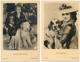 5 db RÉGI motívum képeslap: színészek / 5 pre-1945 motive postcards: actors