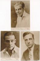 10 db RÉGI motívum képeslap: külföldi színészek / 10 pre-1945 motive postcards: European and American actors