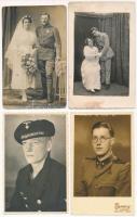 7 db RÉGI motívum képeslap: katonai fotók / 7 pre-1945 motive postcards and photos: WWI military