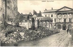 Namur, Rue du Pont / WWI ruins after the German military invasion