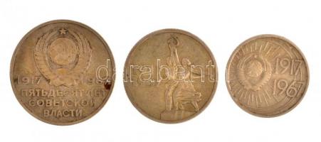 Szovjetunió 1967. 10k Cu-Ni-Zn + 15k Cu-Ni-Zn + 20k Cu-Ni-Zn T:2
Soviet Union 1967. 10 Kopeks Cu-Ni...