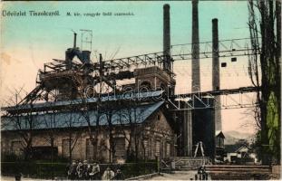 1914 Tiszolc, Tisovec; M. kir. vasgyár öntőcsarnoka. Morvay Sámuel kiadása / ironworks foundry, factory (EK)