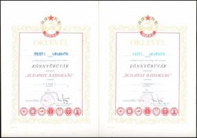 1980-1983 6 db MHSZ könnyűbúvár oklevél