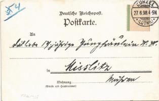 1898 Gruss von den Schlachtfeldern um Metz. St. Privat. 4. Garde Gren. Rgt. Königin, Inf. Rgt. 13., ...